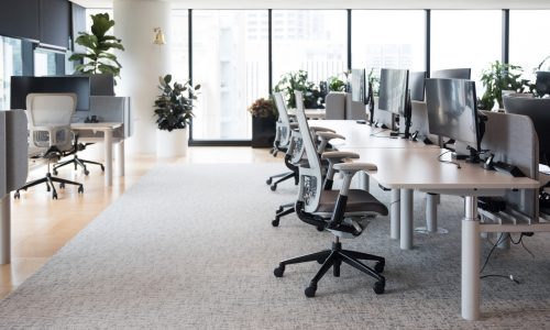 Modern office workspace