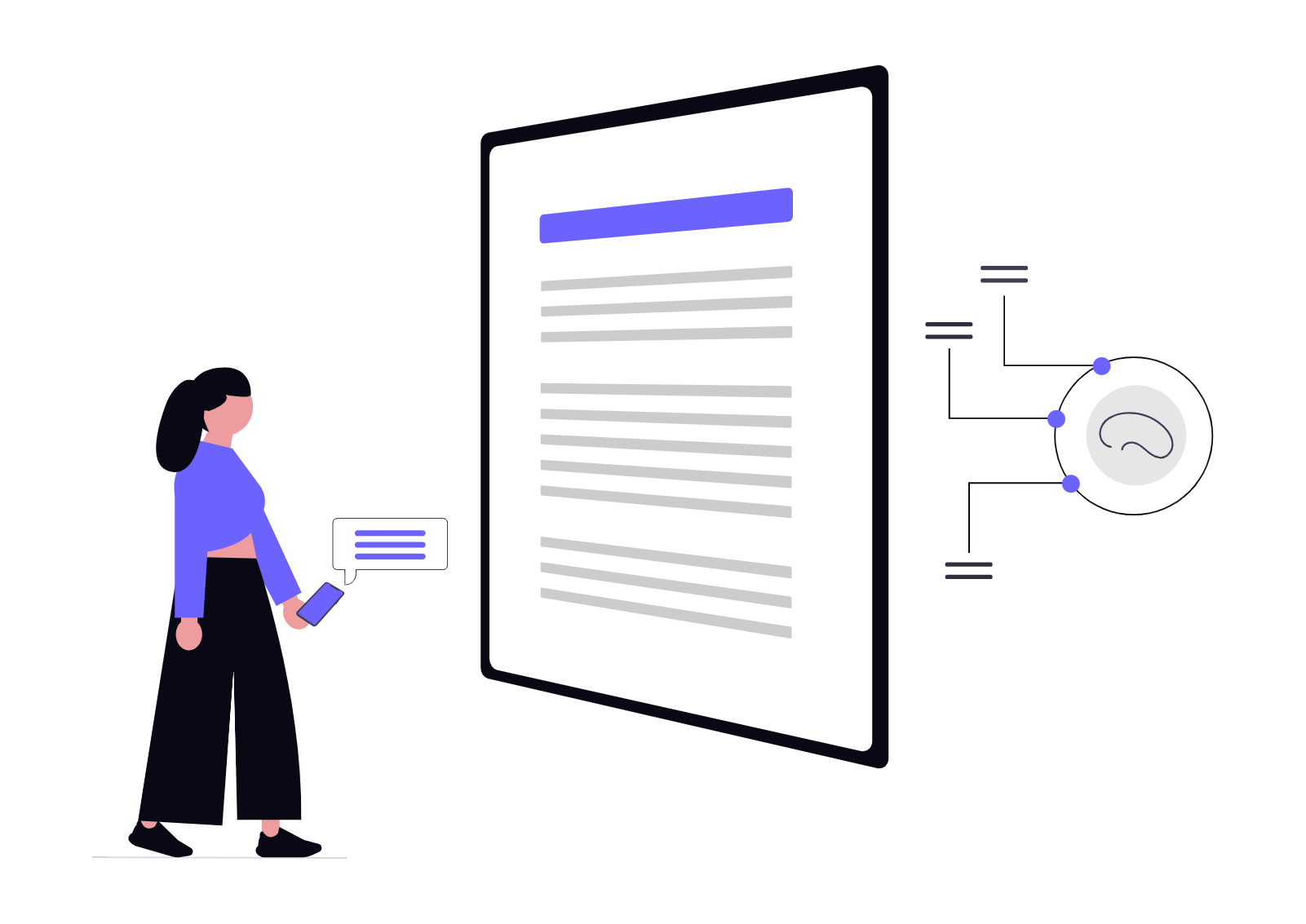 Chat With AI Illustration